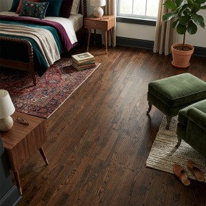 PARQUET PREFINITI - Frassino 3 Strip - Caffé - Verniciato - Spazzolato-1